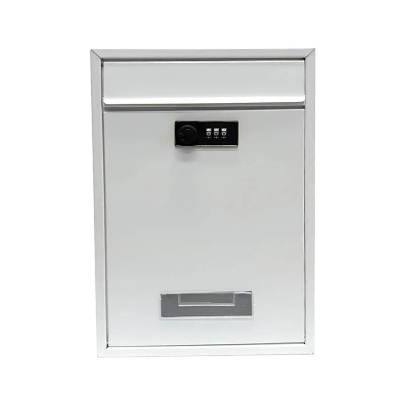 Modern Wall Mailbox Rainproof Hanging Secured Postbox Stainless Steel Mailbox for After Hours Deposits Qme