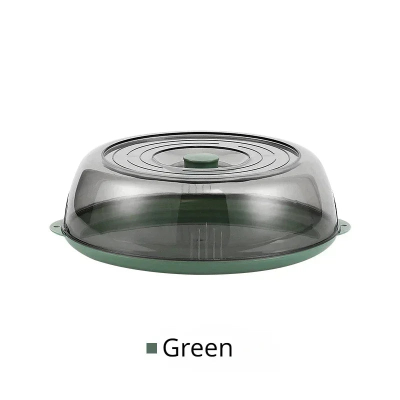 Kitchen Food Cover Insulated Vegetable Cover Multi-layer Transparent Dust-Proof Insect Food Insulation Cover Household Gadgets Qme Green