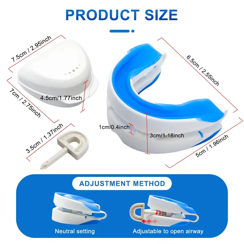 Adjustable Anti-snore Mouthpiece Sleeping Mouth Guard Stop Snoring Qme