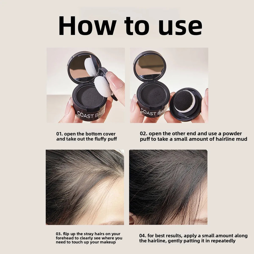 Hairline Powder Shading Contouring Hair Concealer Natural Coverage Qme
