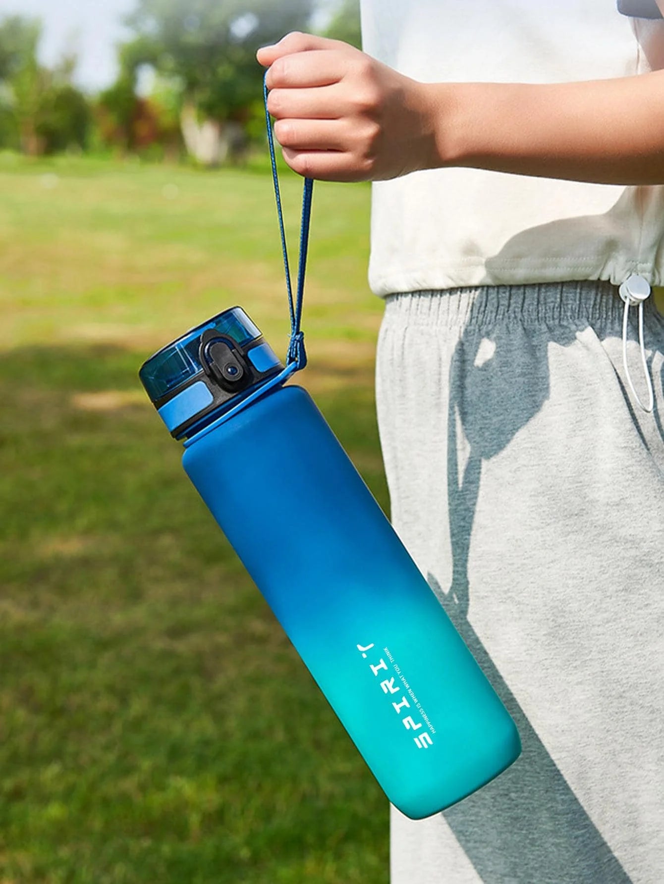 Large Capacity Plastic Gradient Water Cup Outdoor Sports Direct Qme