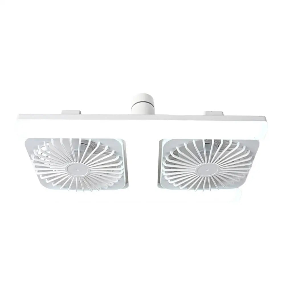 Lightbulb Fan 3-Speed Remote Control Adjustable Angle Powerful Small Ceiling Fans Light Bulb For Home Dorm Office Apartment Qme White China Mainland