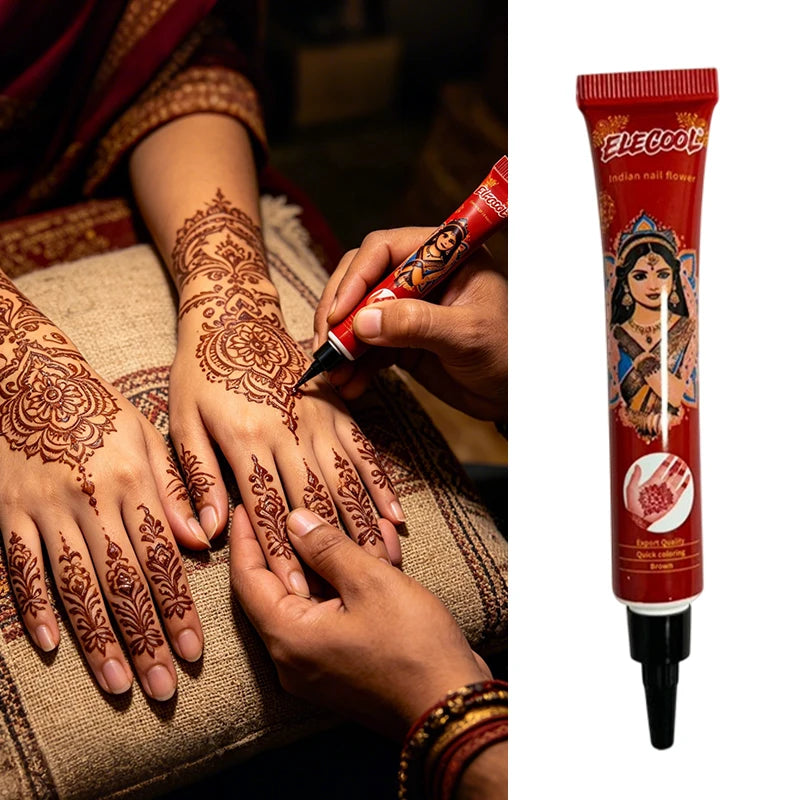 3 Colors Tattoo Cream Juice Paste Brown Black Red Temporary Body Art Qme