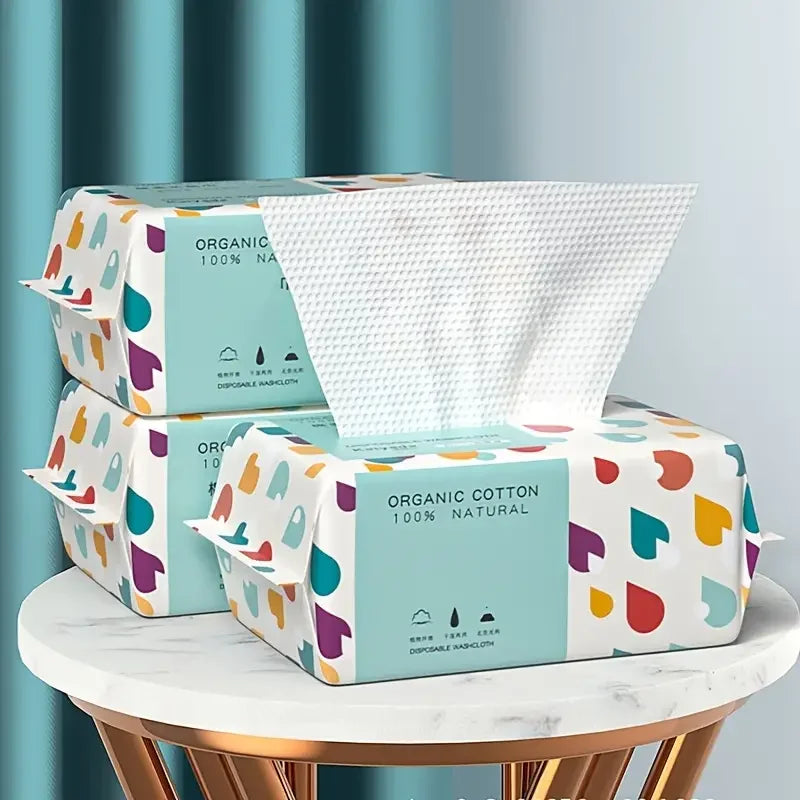 100 Counts Disposable Washcloth Thick Face Towel Make Up Soft Removing Wipes Dry Towelettes For Skin Care Qme