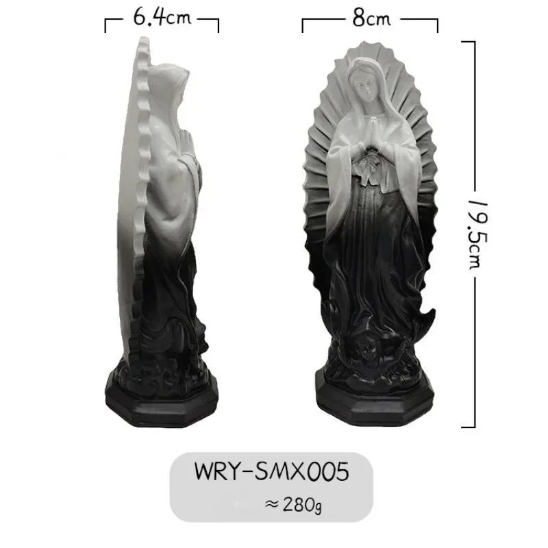 Wholesale Mexican Virgin Mary Home Furnishings Porch Decoration Qme Black