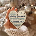 1PC wooden gratitude grandfather love hanging decoration, handwritten heartfelt confession, grandfather gratitude gift Qme Multi-Colored