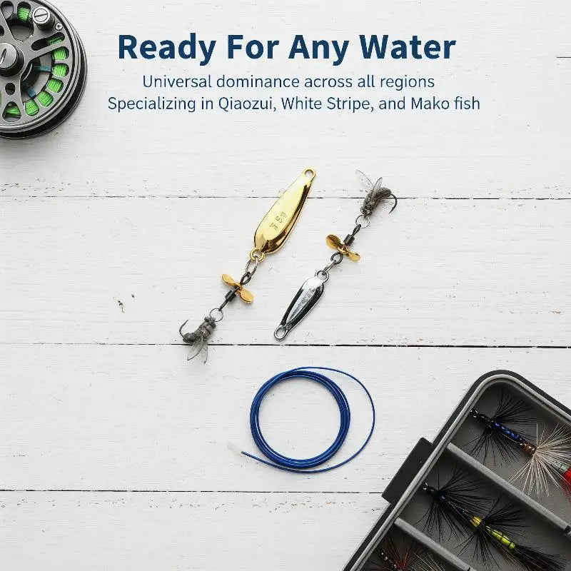 Fly Spinning Propeller Metal Sequins Soft Bait Micro Fishing Flies Qme
