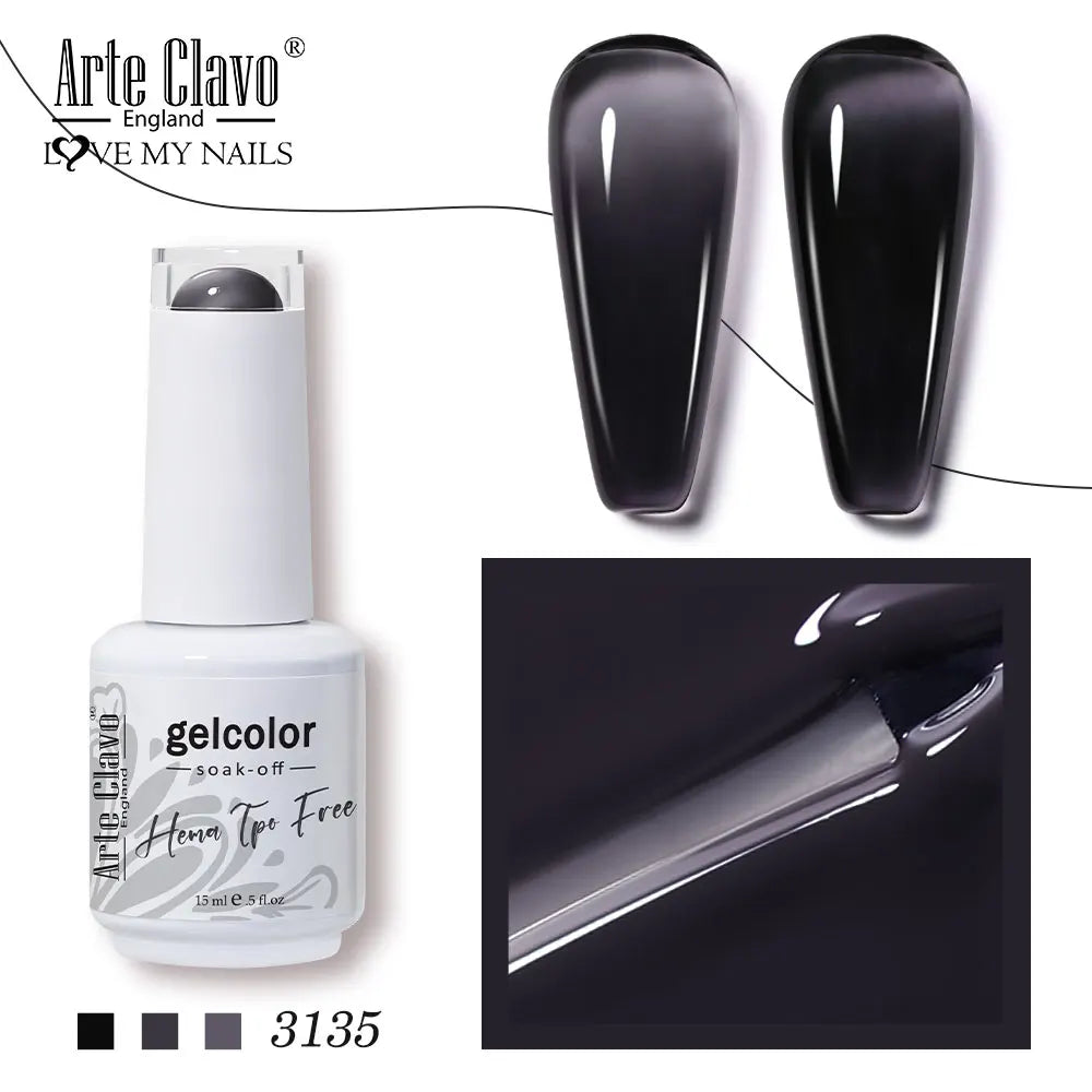 Arte Clavo Jelly Series Semi-transparent Light Pink Peach Gel Nail Qme