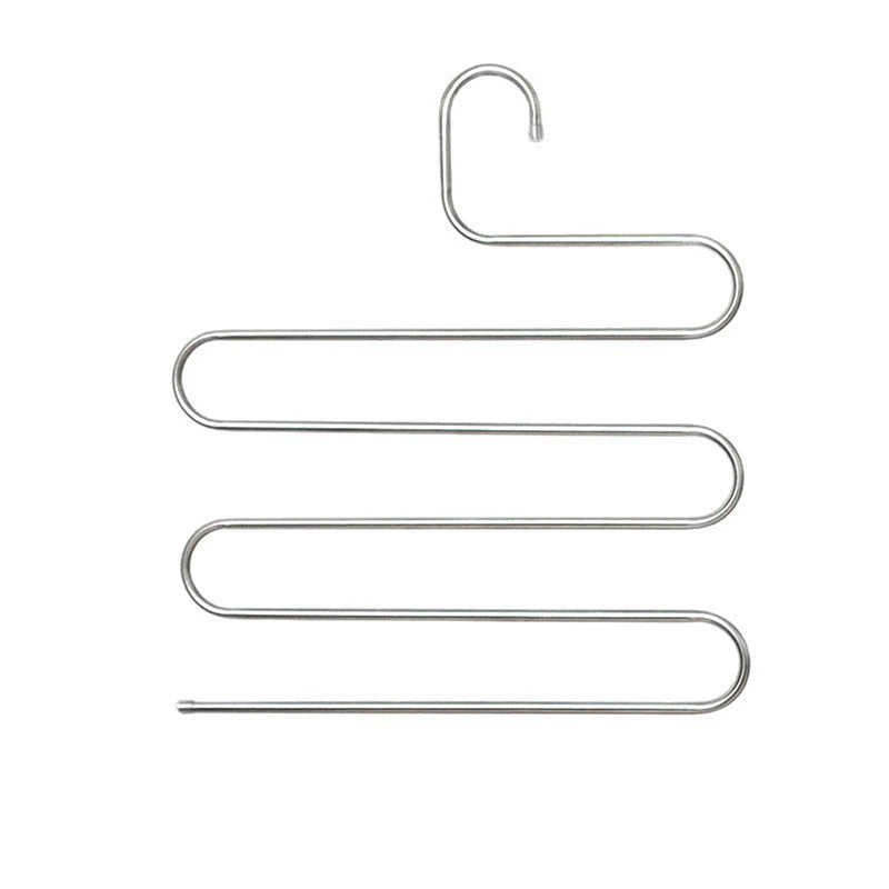 Non-slip Pant Storage Rack Cloth Multiple Functions Hanging 5 Layers Qme