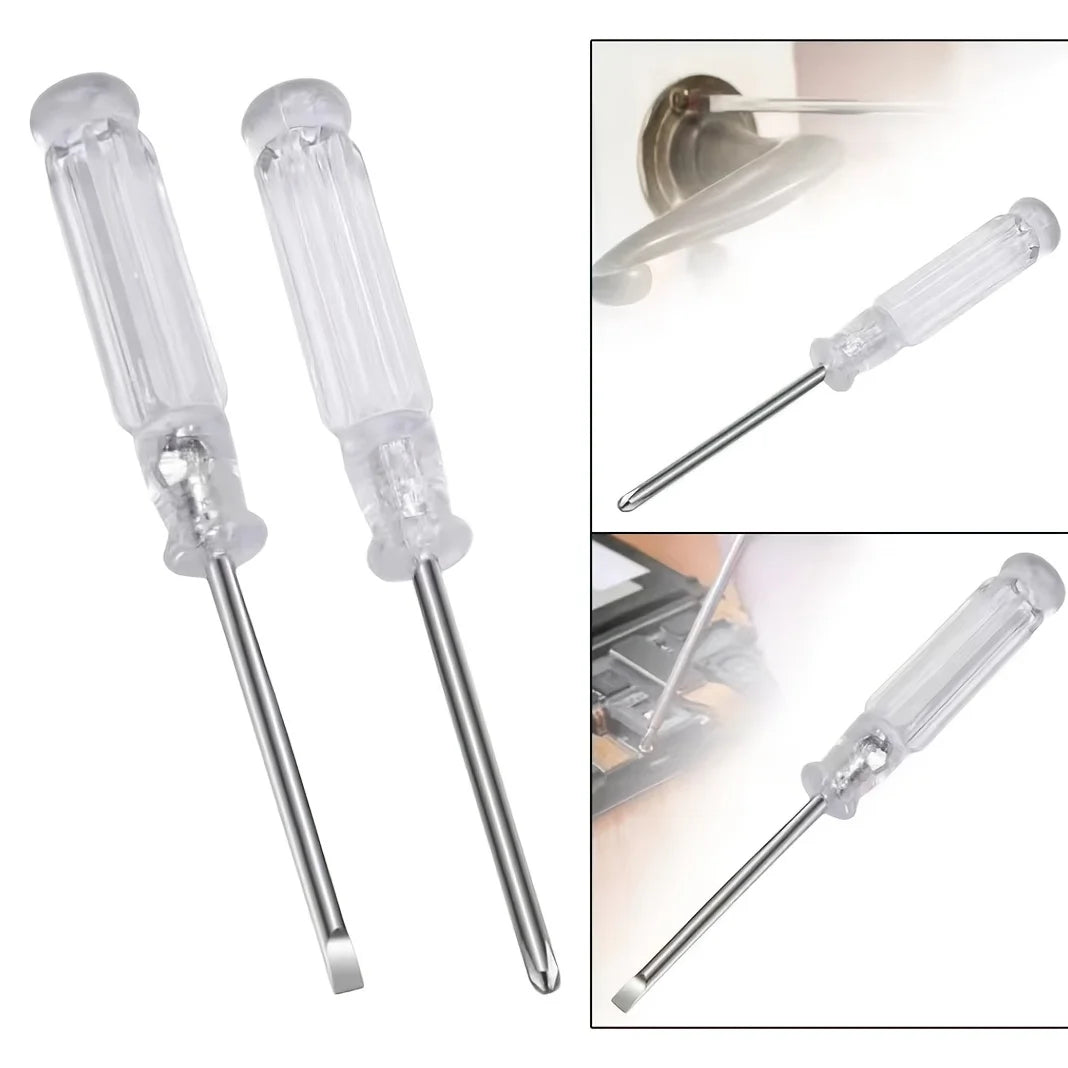10Pcs Precision Manual Crystal Screwdriver Set - Durable Metal and Plastic for DIY, Electronics, Toys and Small Equipment Repair Qme