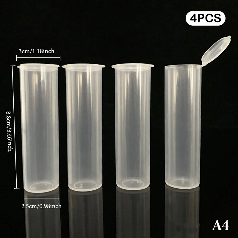 2 4 Lids Mini Toothpick Holder Portable Swab Storage Box Travel Qme A4