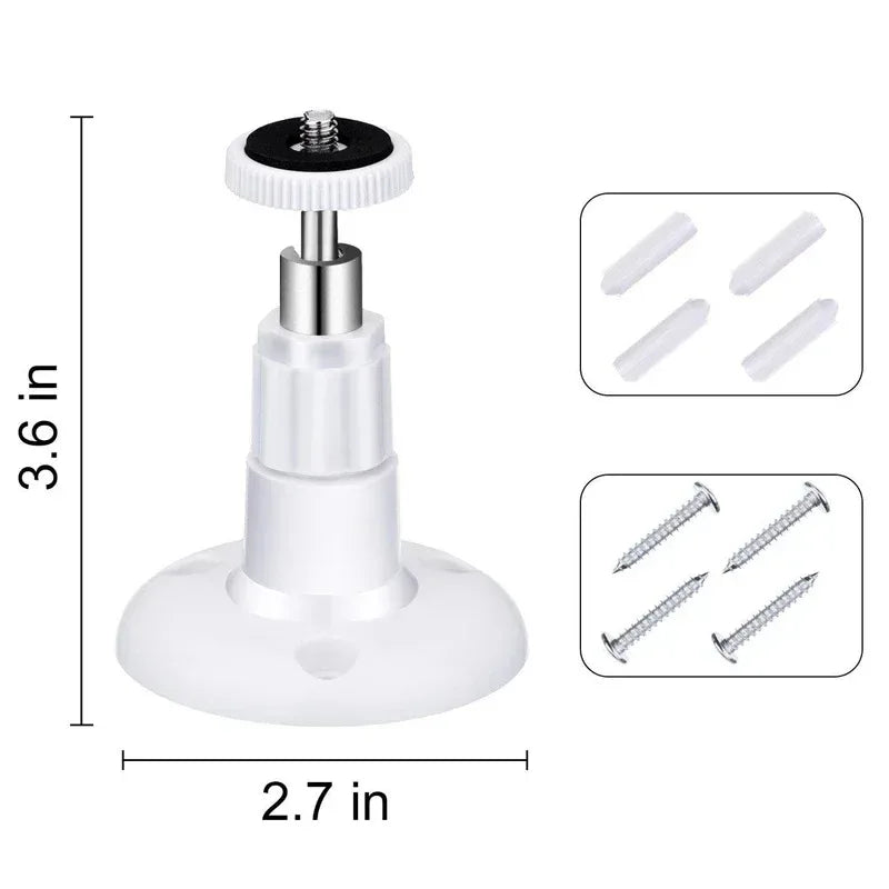 10pcs Camera Wall Mount Bracket 360 Degree Rotating Stable Plastic For Indoor Outdoor Qme