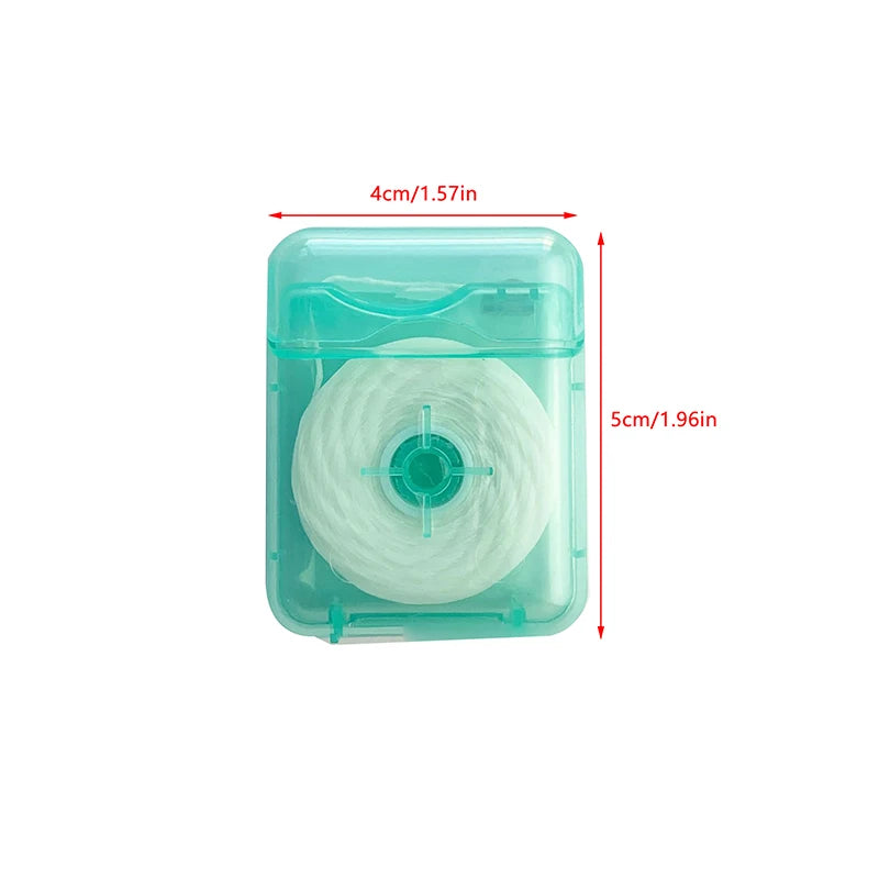1 Roll 50M Water-expanding Fluffy Dental Floss Interdental Cleaning Qme one size