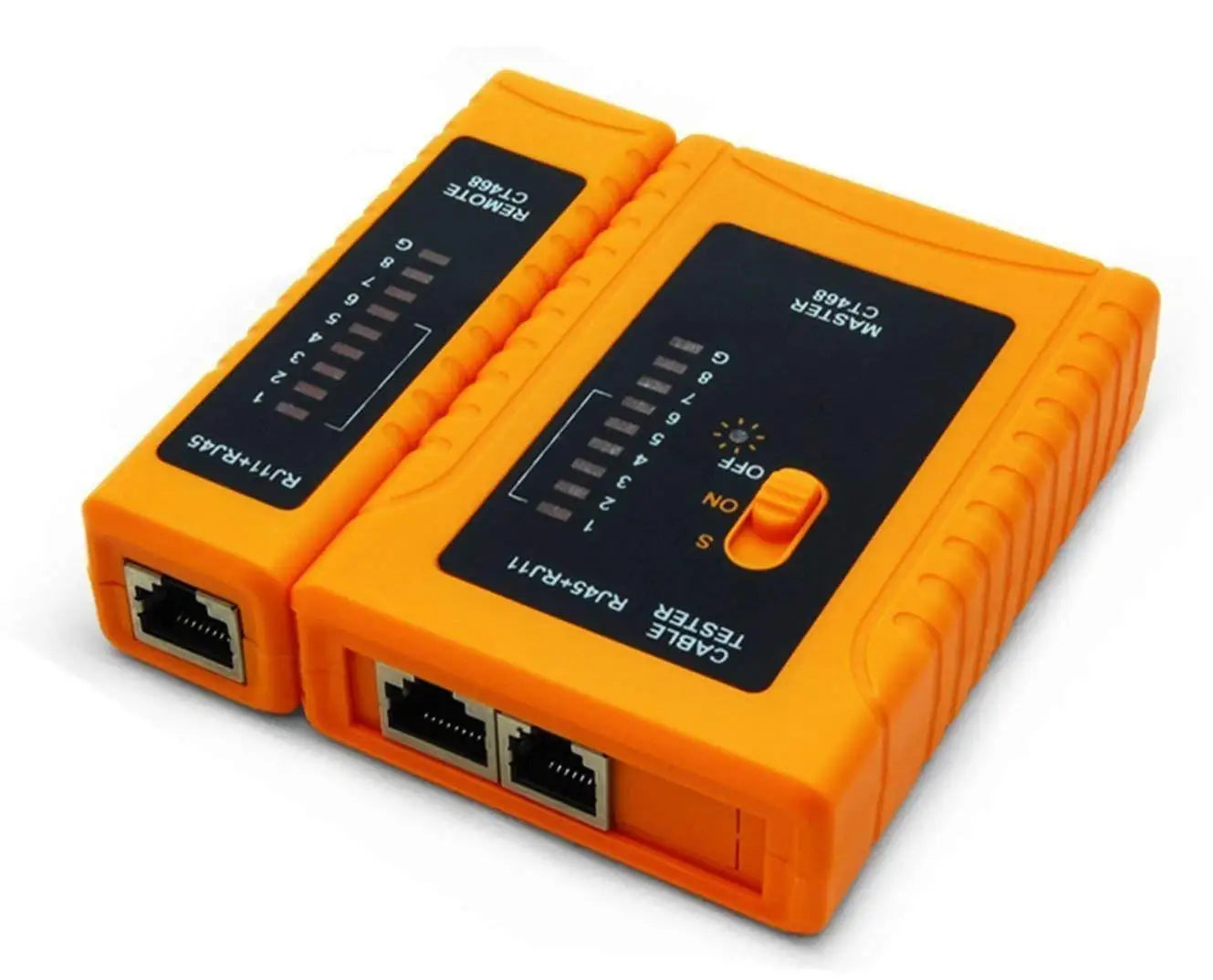 RJ45 Network Cable Tester for Lan Phone RJ45/RJ11/RJ12/CAT5/CAT6/CAT7 UTP Wire Test Tool Qme Default Title