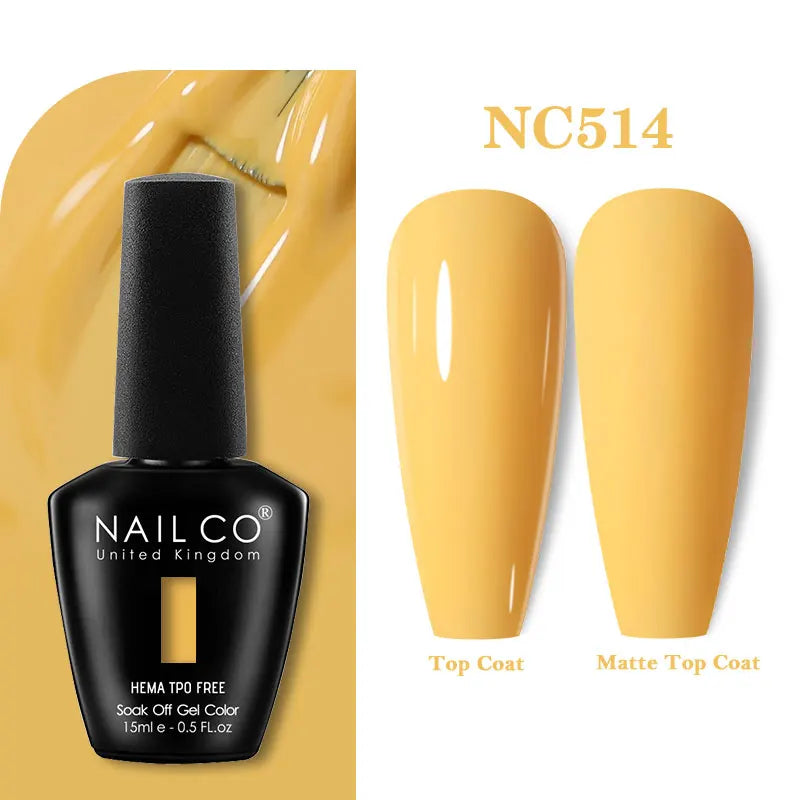 NAILCO Coat Base Gel Nail Polish Nails Art Semi Permanent Lacquer