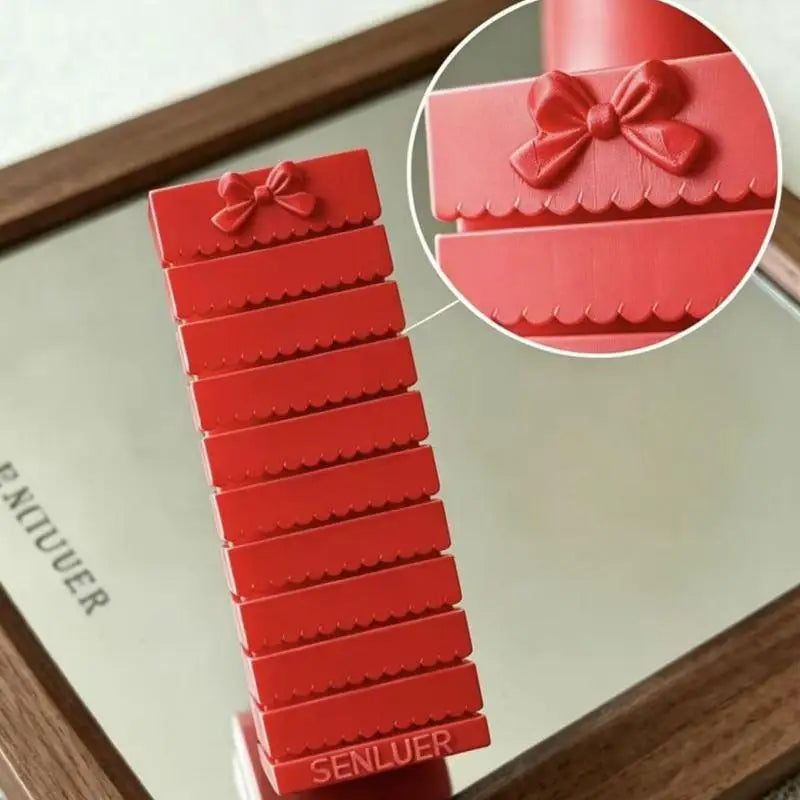 10-Compartment 3D Printing Nail Transfer Paper Storage Box Portable Qme Red