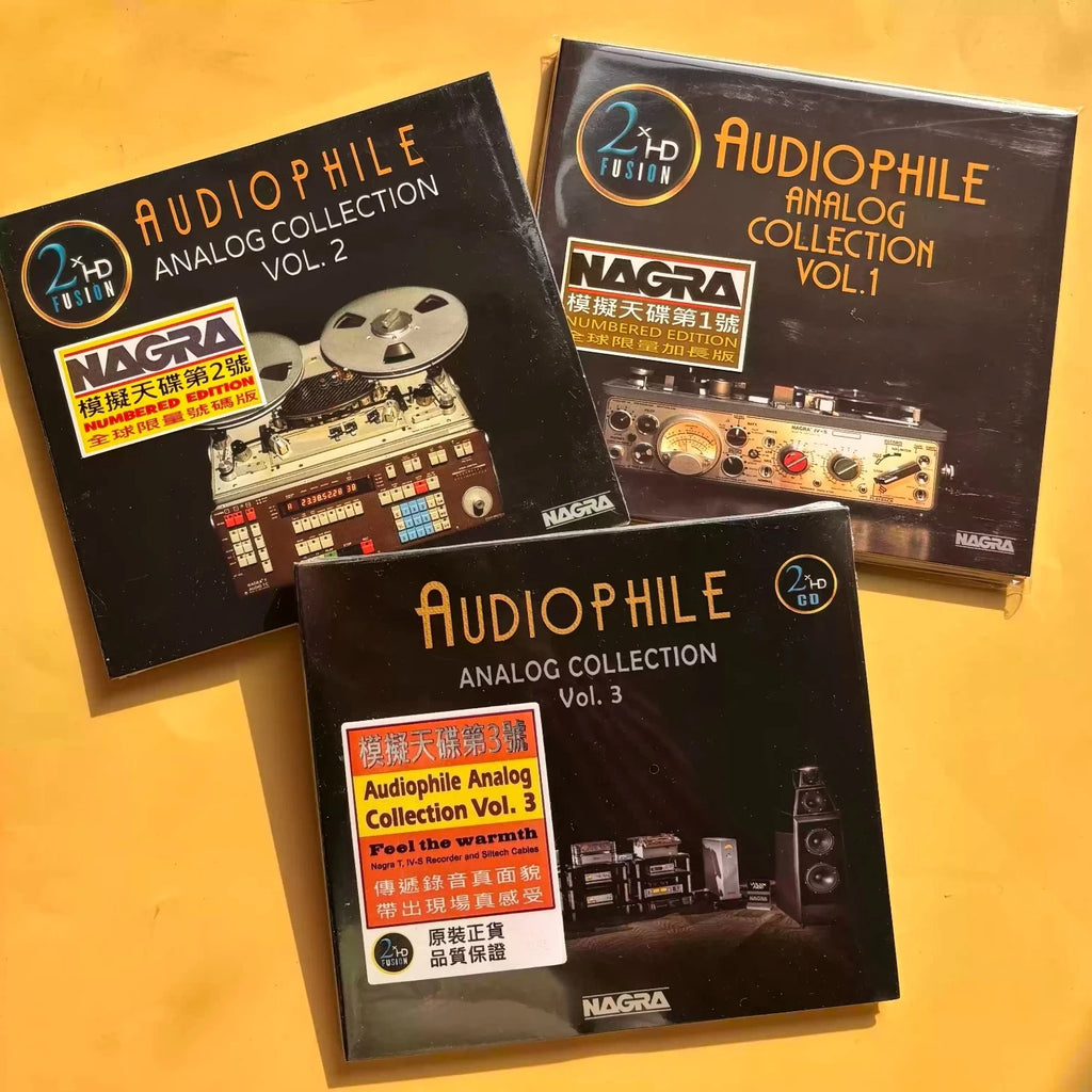 Audiophile Analog Recordings Compilation CD Set Vol.1-3 Collection, High-Resolution Sound for Immersive Listening Experience Qme