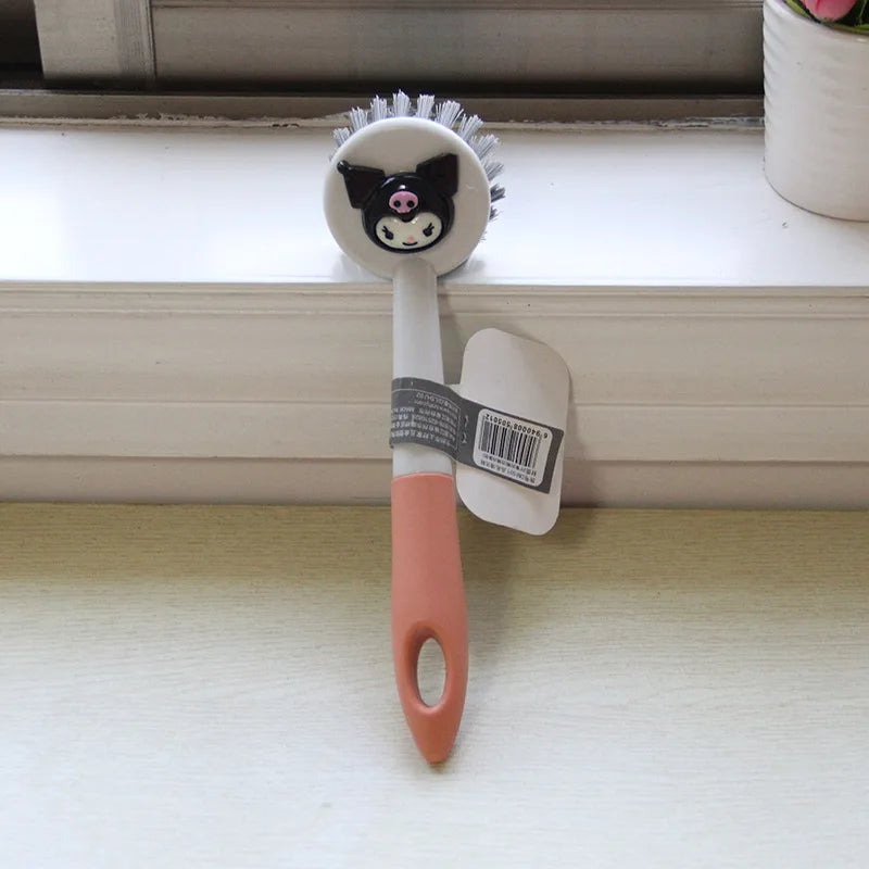 Hello Kitty Personalized Cartoon Cleaning Brush Cute Multifunctional Brush Pot and Dish Brush Qme 3