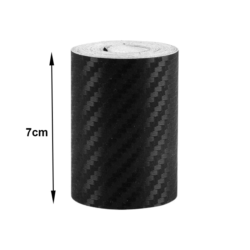 Car Door Edge Guards Door Sill Protector Black Waterproof 3D Carbon Fiber Anti Collision Film Scratch Cover Strip Stickers Tape Qme width 7cm 1m China Mainland