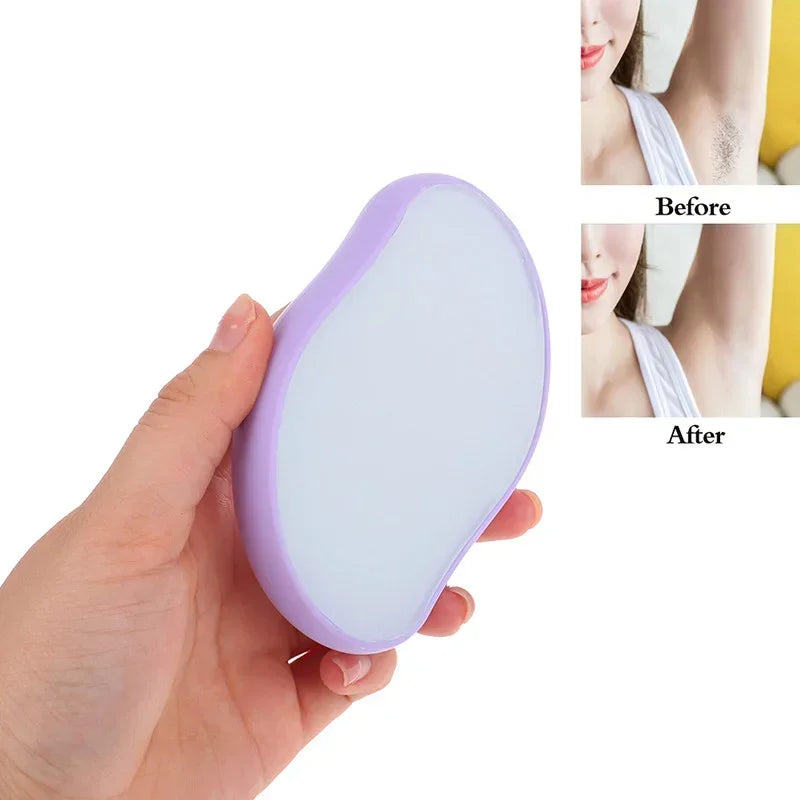 Crystal Hair Removal Eraser Painless Safe Reusable Easy Clean Depilation Tool Physical Glass Hair Removal Body Beauty Eraser Qme