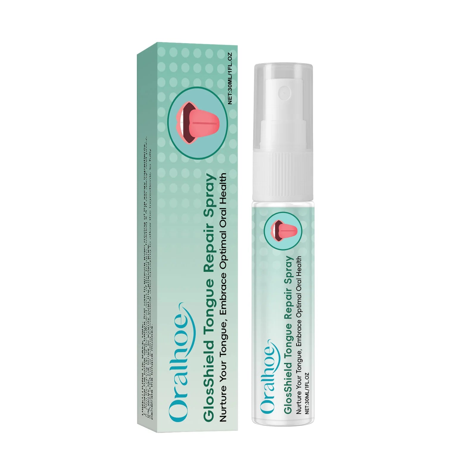 Tongue Repair Spray Reduce Inflammation Swelling Prevent Ulcers Fight Bad Breath Healthy Oral Hygiene Care Mouth Freshener Spray Qme 30ml Boxed