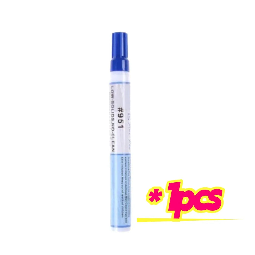 951 10ml Soldering Rosin Flux Pen 951 Low Solid Non clean DIY Kester Solder Power Cleaning free Welding Pen Qme 1PCS
