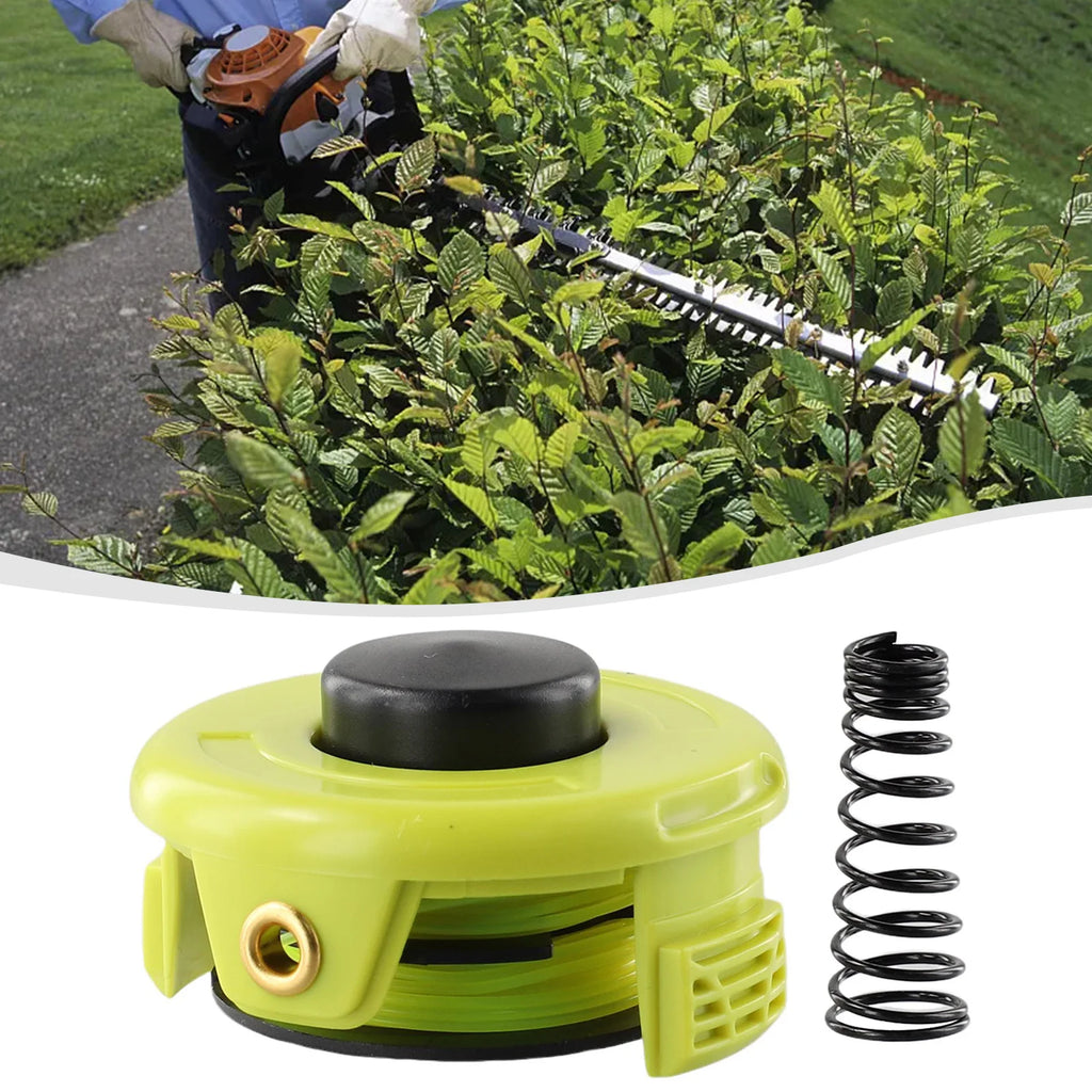 Trimmer Spool Line Kit For Ryobi RAC118 1.2 Mm Spool RLT3525S Trimmer Lawn Mower Replacement Spool Line And Cover Spring Set Qme