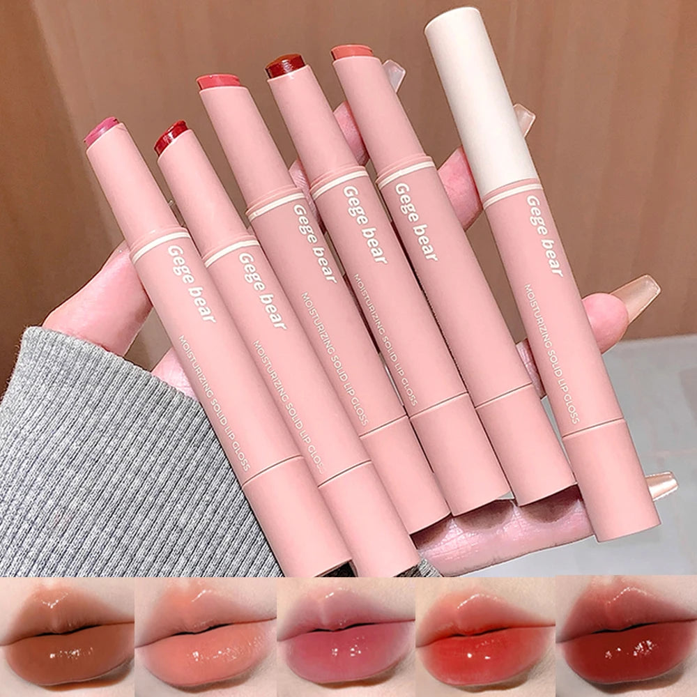 Gege Bear Mirror Lip Glaze Lipstick Moisturizing Effect Long-lasting Qme