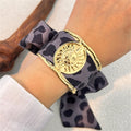 Stainless steel wide hollow bracelet y2k sun moon shape scarf bracelet vintage autumn winter exquisite jewelry for women Qme 3