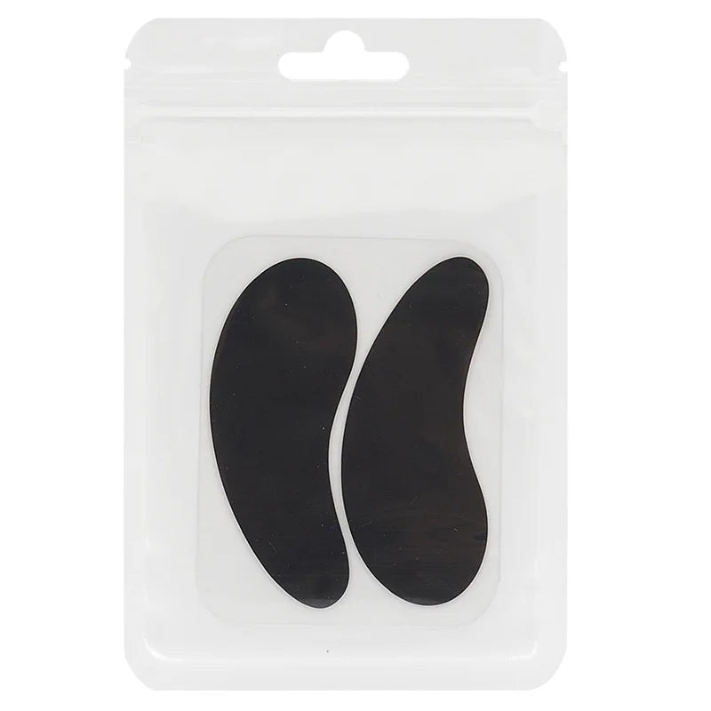 Reusable 1Pair Eye Pads Silicone Stripe Lash Lift Eyelash Extension Qme Black China Mainland