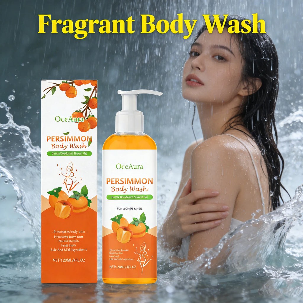 Oceaura Persimmon Body Wash Odor Eliminator Deep Nourishment Long Qme