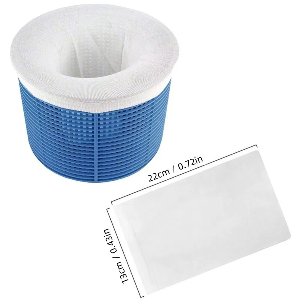 10/20/30PCS Cleaning Nylon Garbage Cover Dustproof and Fallen Leaf Garbage Collection Skim Filter Socks for Pool Cleaning Tools Qme