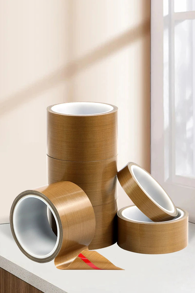 High Temperature Resistant PTFE Tape 300 Degree Adhesive Insulation Sealing Cloth for Heat Sensitive Machines Qme
