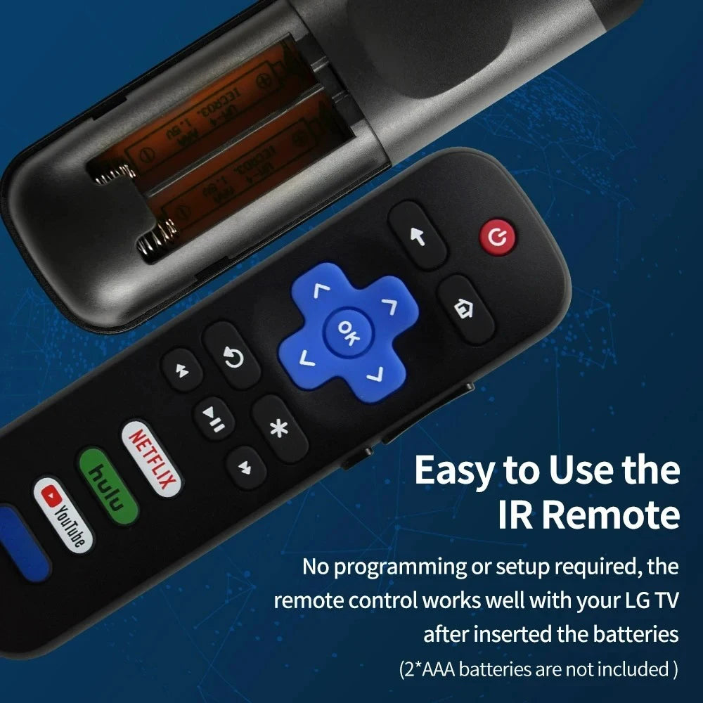 Universal Remote Control for Roku Series TV NETFLIX HD XD XS Streaming Player with Vudu Pandora Youtube Keys Infrared Controller Qme