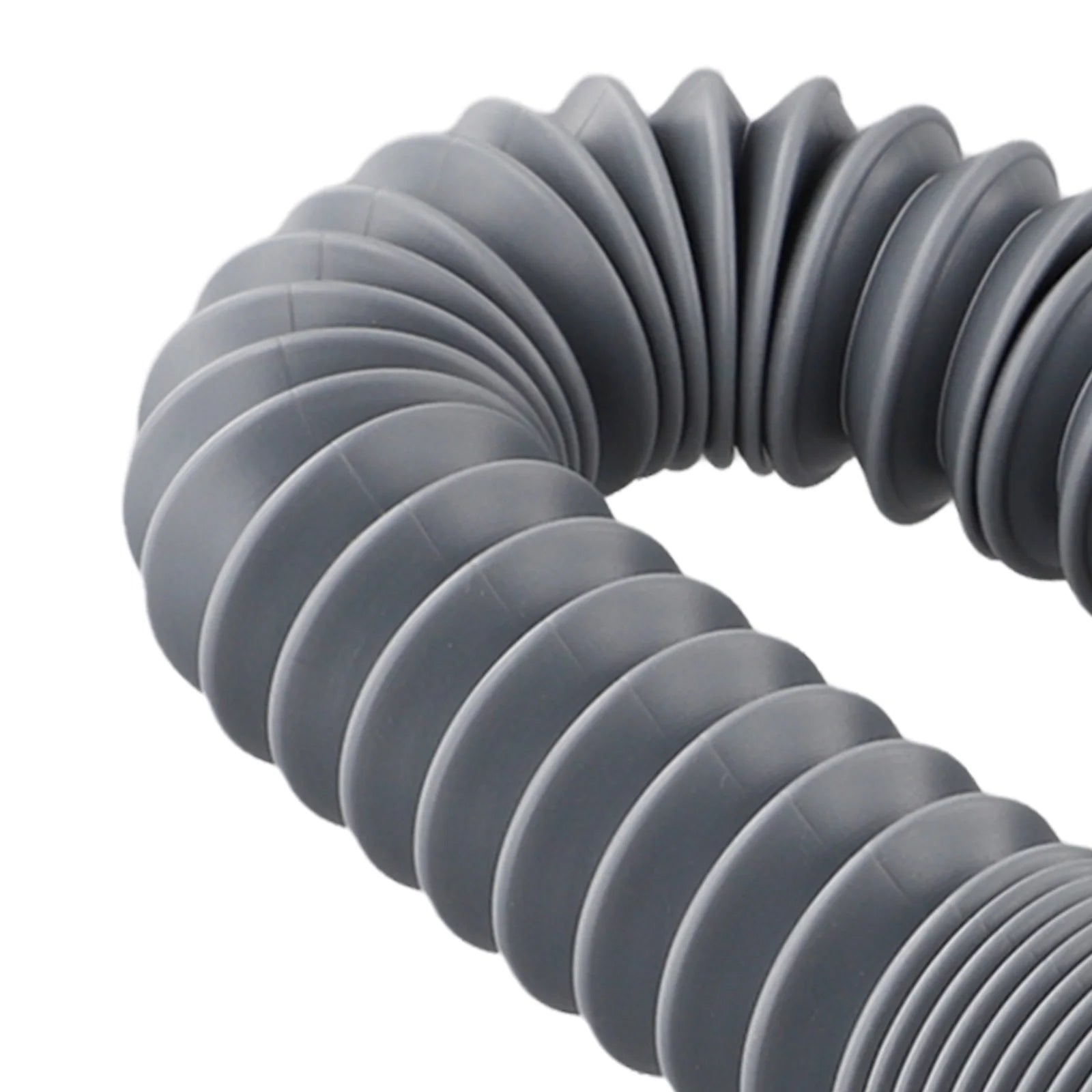 1PC Low Profile Trap Flexible Bathtub Shower Drain Pipe Gray ABS Flat Tube Telescopic Drainage Pipe Basin Drain Pipe Sink Hose Qme
