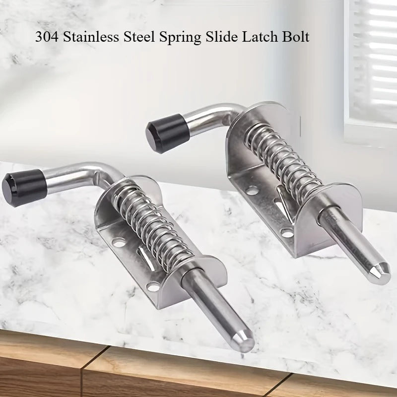 Heavy Duty Metal Spring Loaded Latches, Multi-Directional Cabinet And Door Hinges With Safety Locking Mechanism Fo Home Security Qme