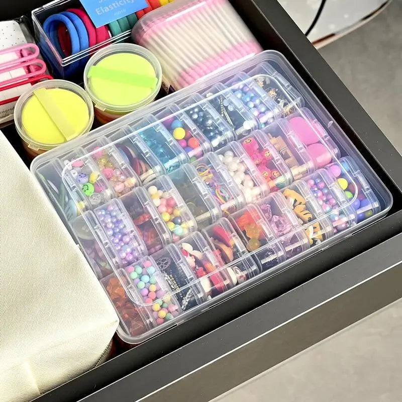 DIY Organizer Earrings Rings Beads Button Craft Accessories Mini 30 Qme