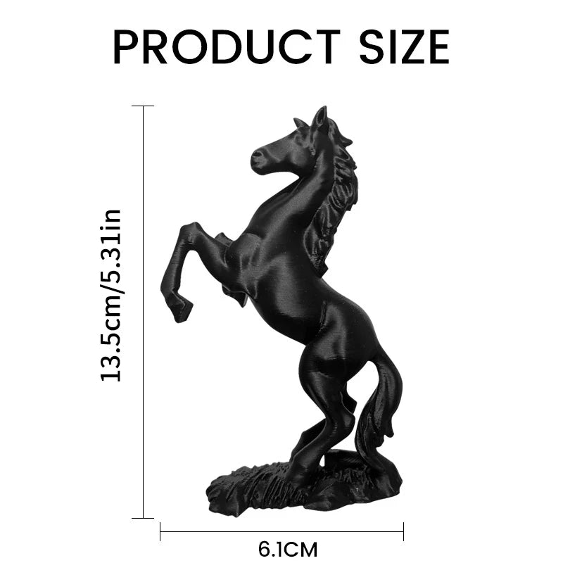 3D Printed Horse Statue Pegasus Sculpture Modern Animal Art Decor Qme 1pc