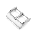 Watch Band Metal Buckle 16 18 20 22 24mm Strap Solid Square Button Silver Black Rose Gold Stainless Steel Matte Polished Clasp Qme S 20mm