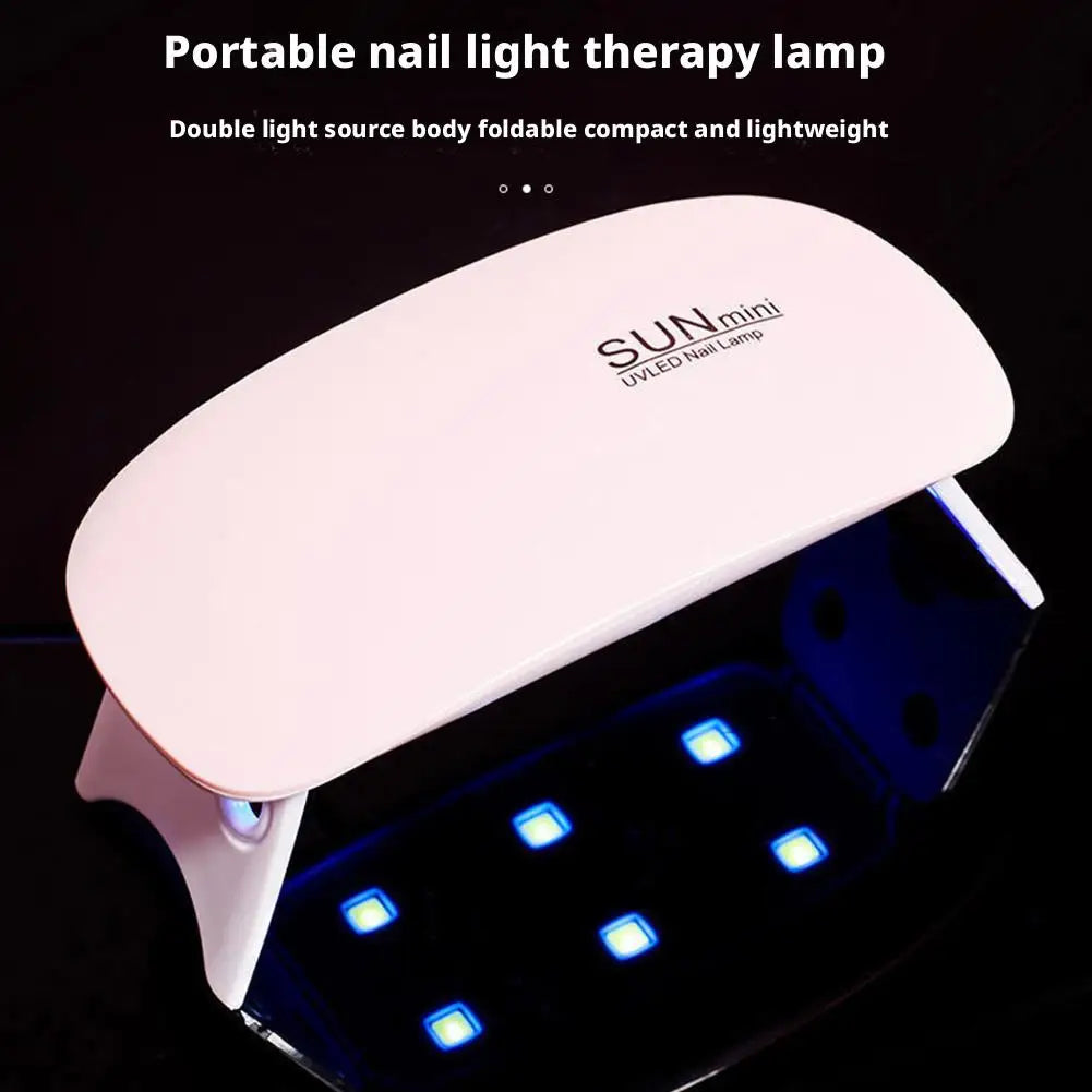 Mini UV LED Nail Dryer 6W USB Portable Gel Polish Resin Curing Lamp Qme