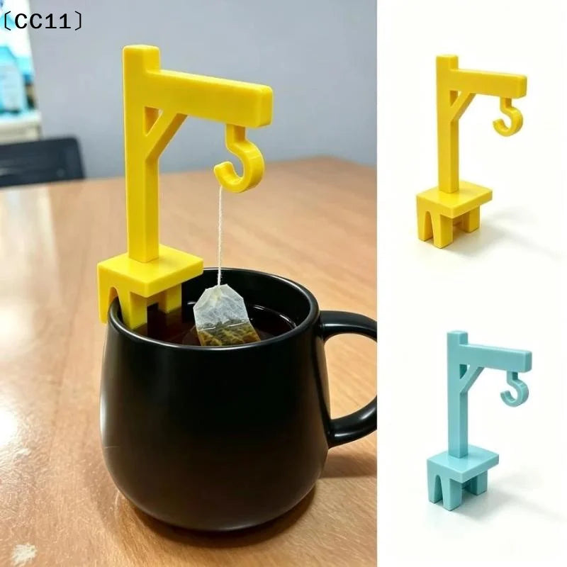 Tea Bag Holder Suitable 3- Thick Cups Fixing Clip Easily Hangs Bags Qme