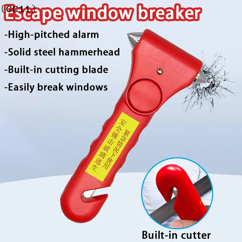 Vehicle Mounted Safety Hammer Rescue Window Breaking Escape Fire Qme