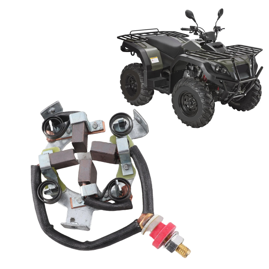 Starter Carbon Brush Holder Kit Motor Carbon Brush Kit Easy Install Enhance Acceleration Compact for 8000‑20000lb 4X4 ATV Qme