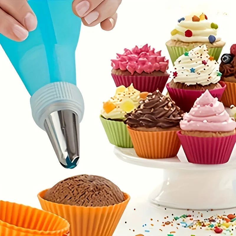 Stainless Steel Icing Tips Storage Box Including 32 2 Converters Qme
