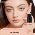 PECOLOVERS Matte Finish Liquid Foundation - Oil-Control, Waterproof, Full Coverage Concealer for All Skin Tones Qme 01