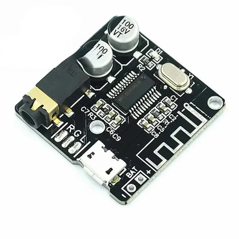 5pcs Mini Bluetooth 5.0 Decoder Board Audio Receiver BT5.0 PRO MP3 Lossless Player Wireless Stereo Music Amplifier Module With Qme black MICRO