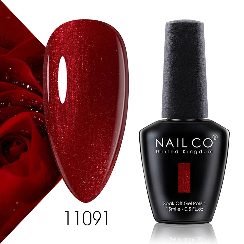 NAILCO 131 Colors Nail Gel Polish Off LED Semi Permanant Art Hybrid