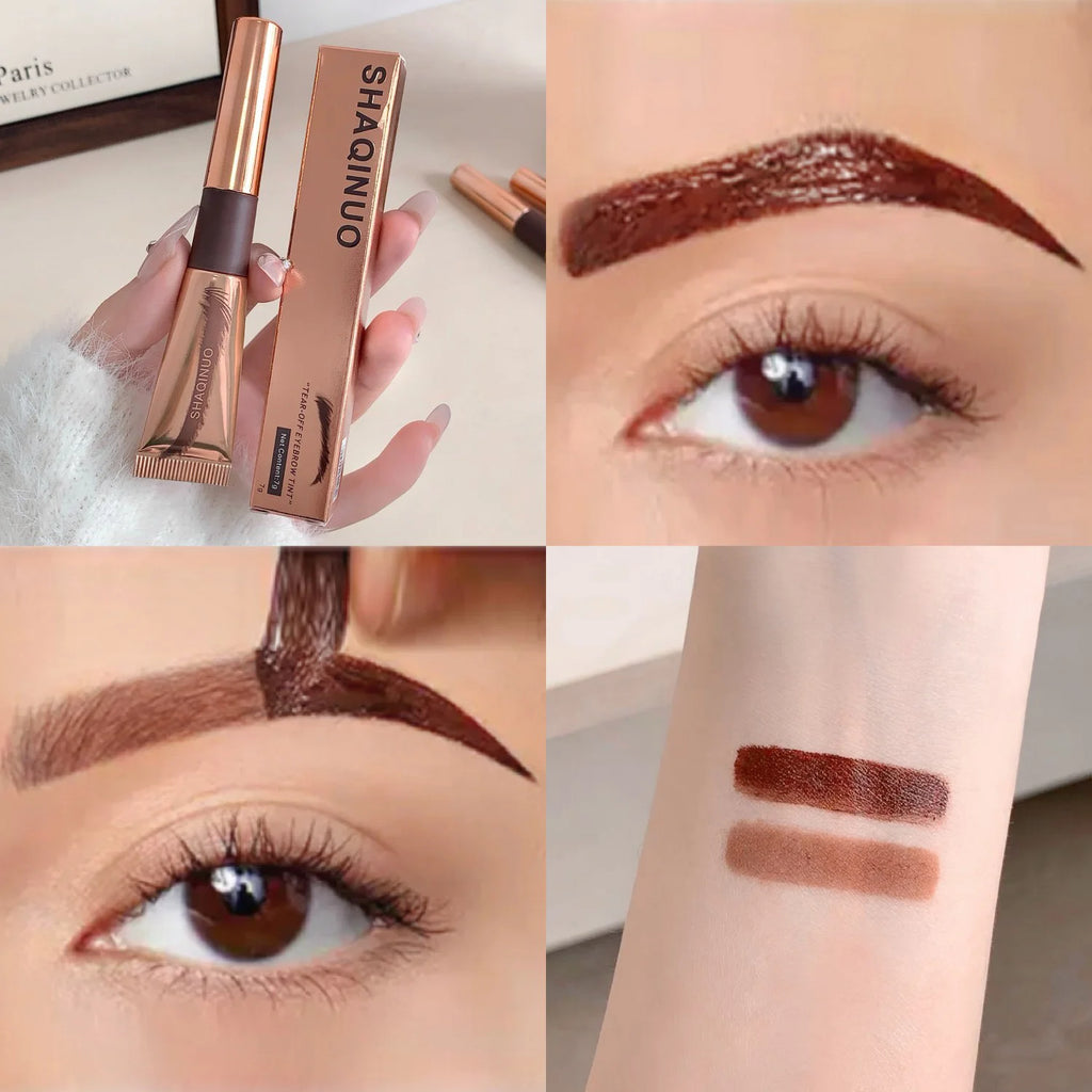 SHAQINUO 4-color Brush Head Peel-off Eyebrow Tint Waterproof Qme S9106-04