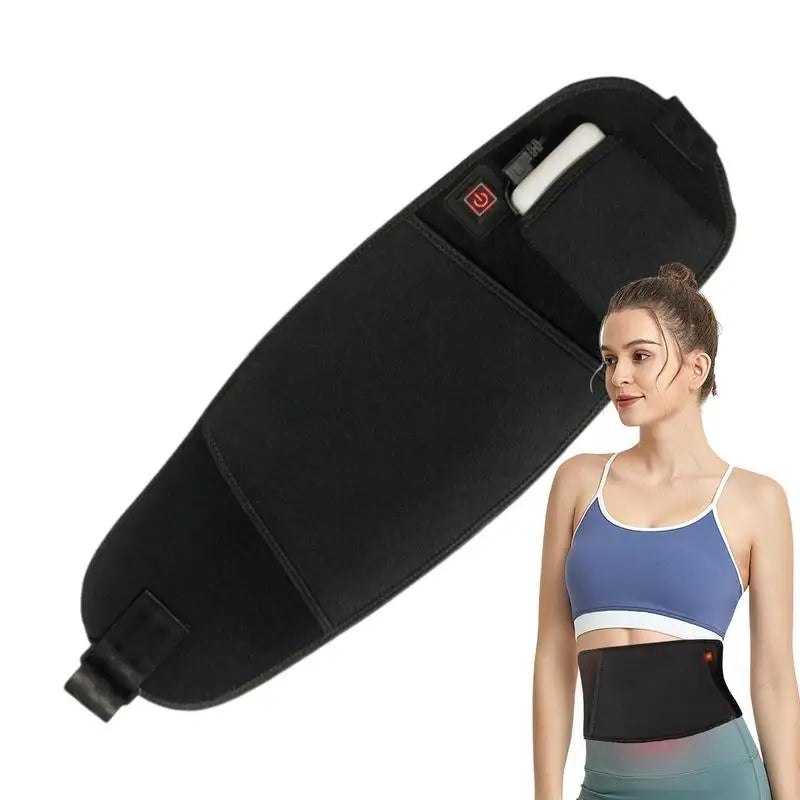 Heating Pad Belt USB Heated Waist Hand Pocket Red Light Compress Qme