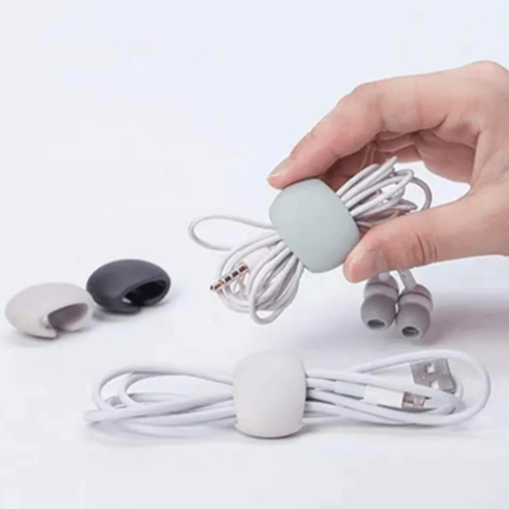 5 Pieces Set New Storage And Organization Travel Data Cable Hub Decoration Earphone Charging Cable Storage Qme